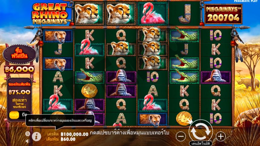 Cari Tau Bagaimana Cara Untuk Mendapatkan Kemenangan Sampai Dengan 20.000 kali Dari Nilai Taruhan di Permainan Slot Great Rhino Megaways